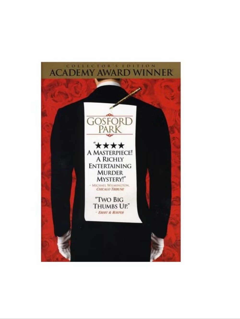 Gosford Park Collector’s Edition DVD – Brand New Factory Sealed – Academy Award